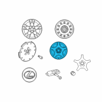 OEM 2006 Lexus SC430 Wheel, Disc Diagram - 42611-24520