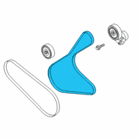 OEM 2022 Ford Explorer Serpentine Belt Diagram - L1MZ-8620-G