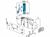 OEM 2022 GMC Sierra 3500 HD Fuel Pump Diagram - 84777087