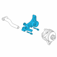 OEM Oldsmobile 88 Alternator Mount Bracket Diagram - 24504818