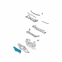 OEM 2012 Lexus RX450h Insulator, Dash Panel, Outer Diagram - 55223-0E020