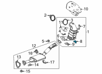 OEM 2021 Chevrolet Trailblazer Center Bracket Diagram - 12683615