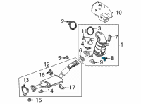 OEM Buick Encore GX Center Bracket Diagram - 12683615