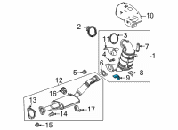 OEM Chevrolet Trailblazer Lower Bracket Diagram - 12684192