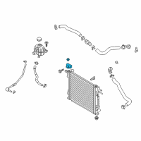 OEM 2022 Hyundai Tucson Bracket Assembly-Radiator Mounting, Upper Diagram - 25333-D3000