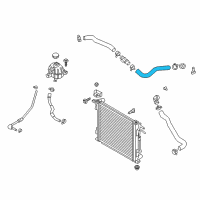 OEM 2021 Hyundai Tucson Hose-Radiator Inlet Diagram - 25411-D3500