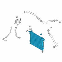 OEM Hyundai Tucson Radiator Assembly Diagram - 25310-D3200