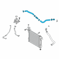 OEM Hyundai Hose Assembly-Radiator, Upper Diagram - 25414-D3700
