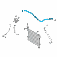 OEM Hyundai Tucson Hose Assembly-Radiator, Upper Diagram - 25414-D3700