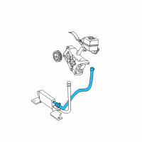 OEM 2003 Ford Explorer Sport Trac Reservoir Hose Diagram - F77Z-3A713-CA