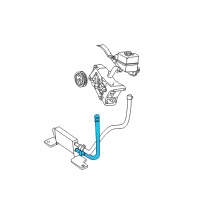 OEM 2001 Ford Explorer Sport Trac Pressure Hose Diagram - 1L5Z-3A719-LA