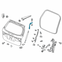 OEM Honda Hinge, Passenger Side Tailgate Diagram - 68210-TK8-A01ZZ