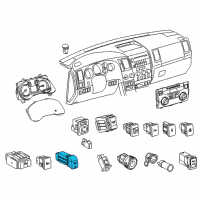 OEM 2021 Toyota Tacoma Glass Switch Diagram - 84810-0C120