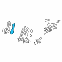 OEM Acura TLX Gasket, Water Pump Diagram - 19222-5A2-A01