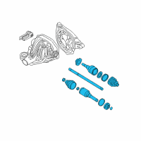 OEM 2003 Ford Explorer Axle Assembly Diagram - 2L2Z-4K138-BA