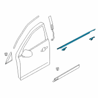 OEM 2013 Lincoln MKT Belt Molding Diagram - AE9Z-7421453-B