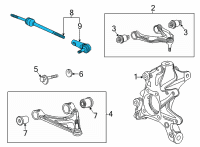 OEM Chevrolet Corvette Link Arm Diagram - 84911266