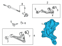 OEM 2021 Chevrolet Corvette Knuckle Diagram - 23428469