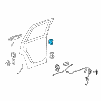 OEM 2010 Cadillac Escalade ESV Upper Hinge Diagram - 25854398