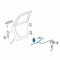 OEM 2012 Cadillac Escalade Lock Assembly Diagram - 25876389