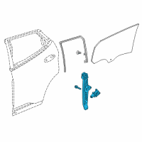 OEM 2020 Chevrolet Bolt EV Window Regulator Diagram - 42521386