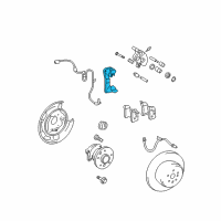 OEM 2008 Toyota Highlander Caliper Mount Diagram - 47821-48090