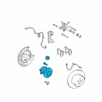 OEM Toyota Hub & Bearing Assembly Diagram - 42450-0E040