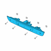 OEM 2021 Ram 1500 LAMP-CENTER HIGH MOUNTED STOP Diagram - 68298380AG