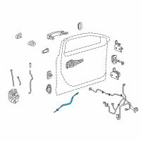 OEM 2011 Buick Regal Lock Cable Diagram - 20986286