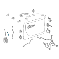 OEM 2014 Buick Regal ROD ASM, FRT S/D LK CYL Diagram - 22900048