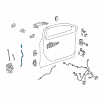 OEM Buick Regal Lock Rod Diagram - 13308200