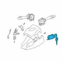 OEM Toyota Echo Cylinder & Keys Diagram - 69057-52090