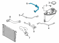 OEM BMW X7 HOSE FOR EXPANSION TANK Diagram - 17-12-7-536-480
