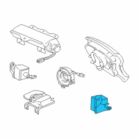 OEM 1999 Lexus LX470 Sensor, Air Bag, Front LH Diagram - 89174-69035