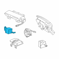 OEM 2002 Lexus LX470 Sensor, Air Bag, Front RH Diagram - 89173-69045