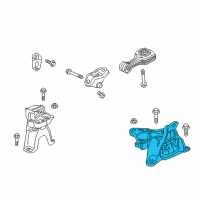 OEM 2017 Honda Civic Mounting, Trns (CVT) Diagram - 50850-TBA-A81