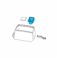 OEM 2009 Dodge Grand Caravan CUPHOLDER-Console Mounted Diagram - 1JC93XDVAA