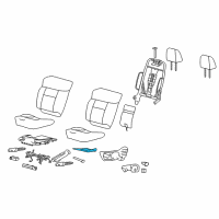 OEM 2005 Ford F-150 Seat Cushion Heater Diagram - 4L3Z-14D696-AB