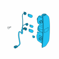 OEM 2021 Chevrolet Colorado Tail Lamp Assembly Diagram - 84630993