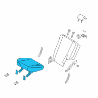 OEM 2008 Kia Sportage Cushion Assembly-Rear Seat Diagram - 891001F1014GE