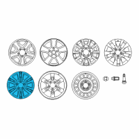 OEM 2019 Toyota Tundra Wheel, Alloy Diagram - 42611-0C180