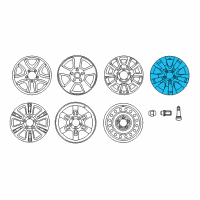 OEM 2019 Toyota Tundra Wheel, Alloy Diagram - 42611-0C231