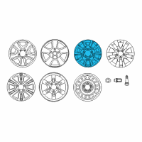 OEM 2017 Toyota Tundra Wheel, Alloy Diagram - 42611-0C172