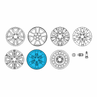 OEM 2016 Toyota Tundra Wheel, Alloy Diagram - 4260D-0C021