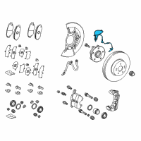 OEM 2020 Toyota Avalon ABS Sensor Wire Diagram - 89543-06081
