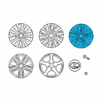 OEM Lexus Wheel, Disc Chrome P Diagram - 4261A-33190