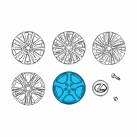 OEM 2020 Lexus ES350 Wheel, Temporary Spa Diagram - 4261B-06010