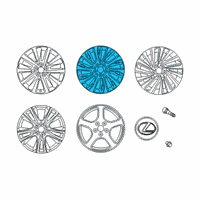 OEM Lexus ES350 Wheel, Disc Diagram - 42611-06C50