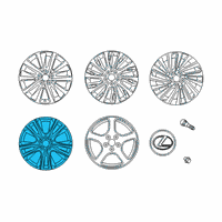 OEM Lexus Wheel, Disc Chrome P Diagram - 4261A-06190