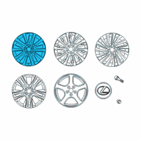 OEM 2021 Lexus ES300h Wheel, Disc Diagram - 42611-33D60
